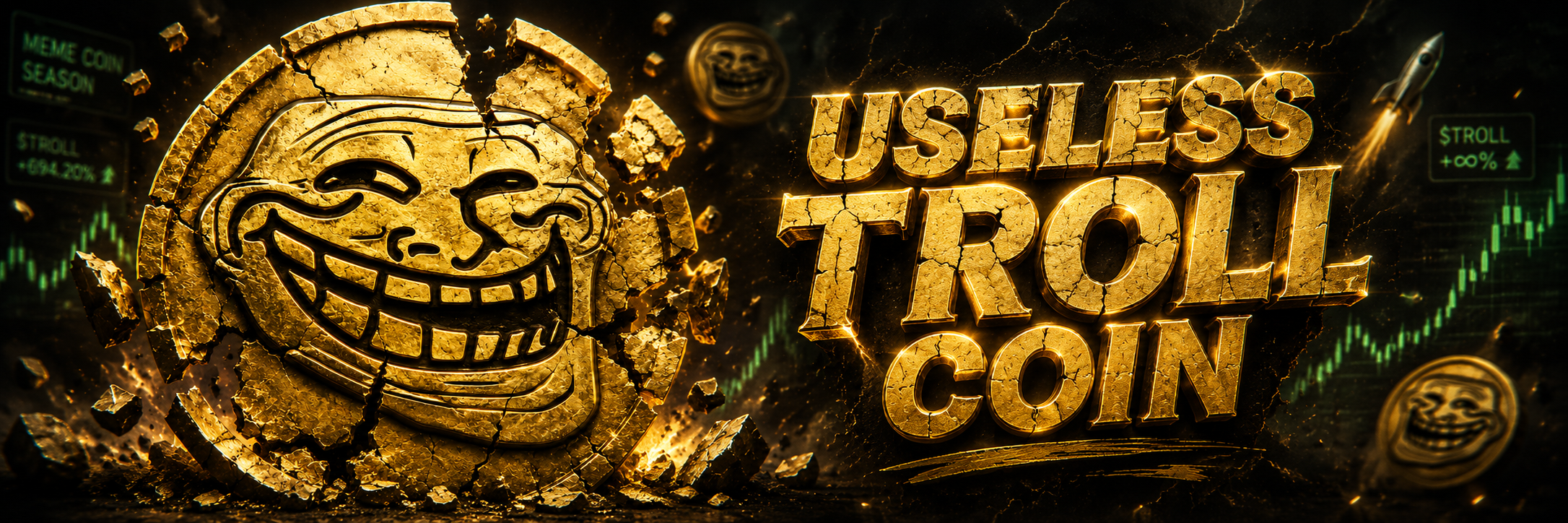 USELESS TROLL COIN banner